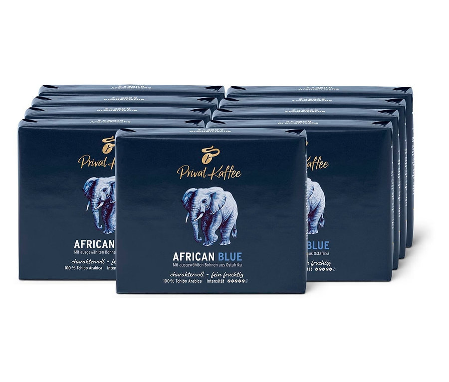 Privat Kaffee African Blue - 9 x 500 g Gemahlen