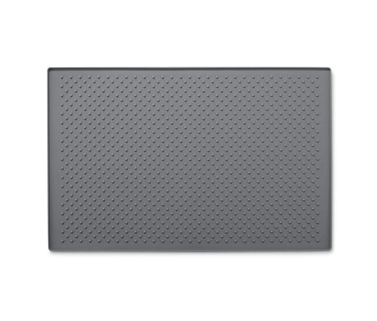 Grauer Futternapfuntersetzer.