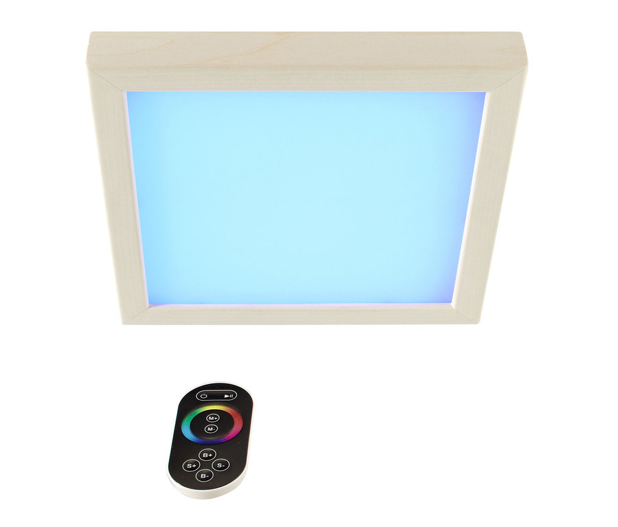 Karibu-Premium-LED-Farblichtanwendung für die Sauna mit Fernbedienung.