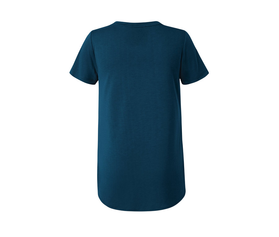 Dunkelblaues Sportshirt mit Print.