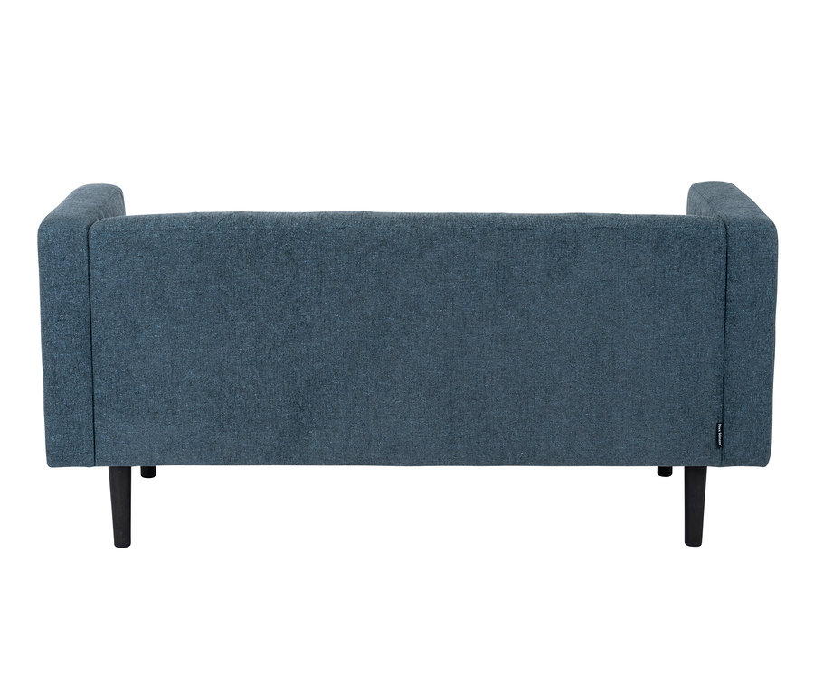 Rückansicht des blauen Kindersofas »Orion«.