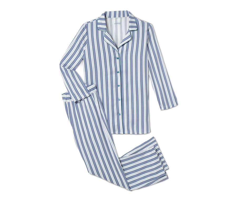 Gestreifter Pyjama.