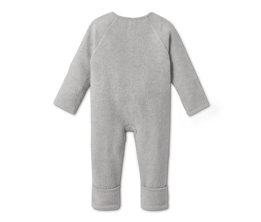 Grauer Walkoverall aus 100% RWS-zertifizierter Wolle.