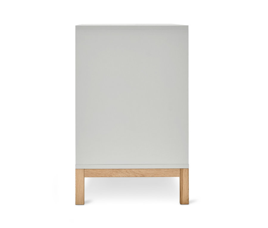 Helltürkiser Waschbecken-Unterschrank »Eklund« mit 2 Schubladen.