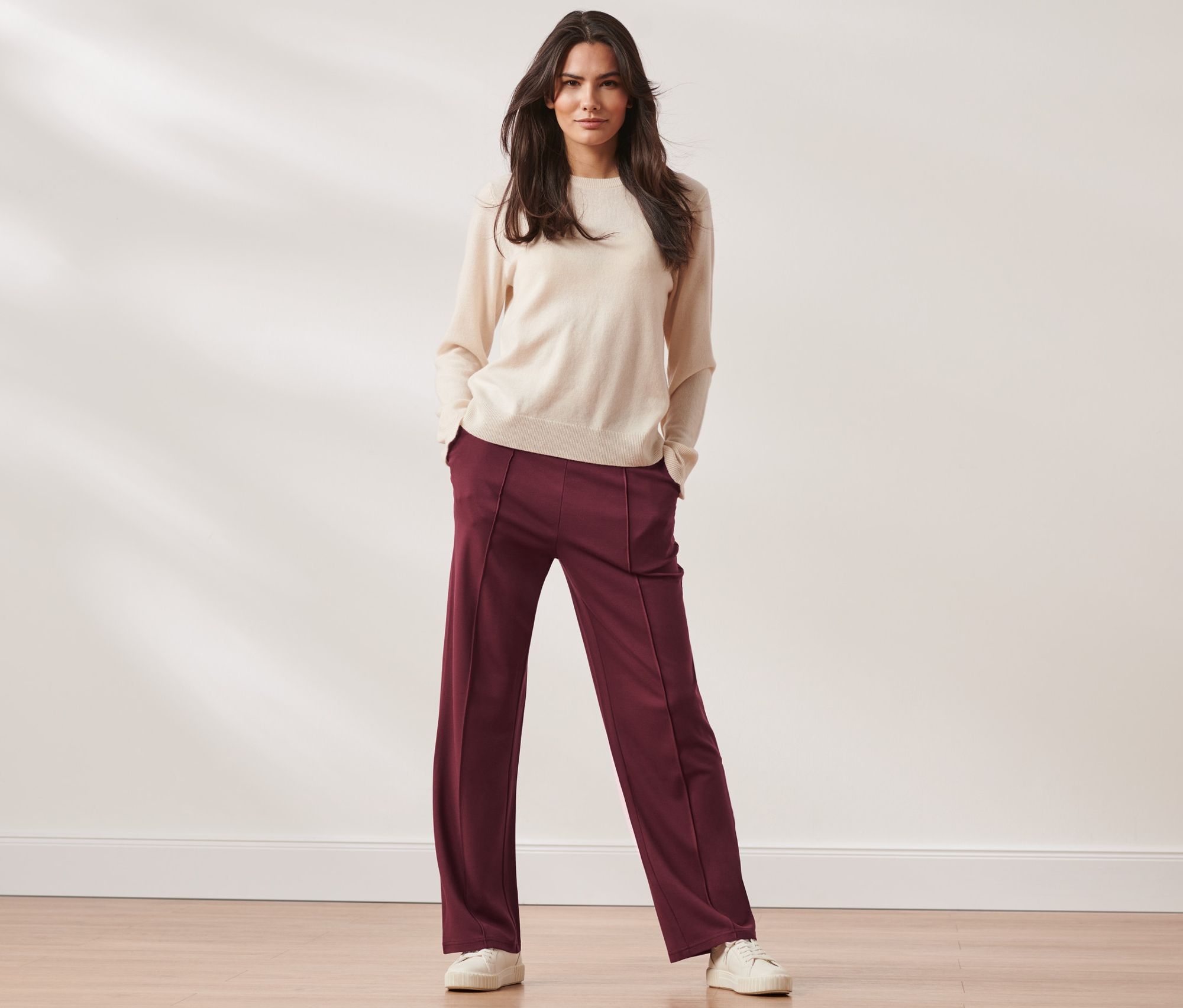 Thumbnail - Tchibo - Joggpants mit Biese - Damen - Gr. S - dunkelrot