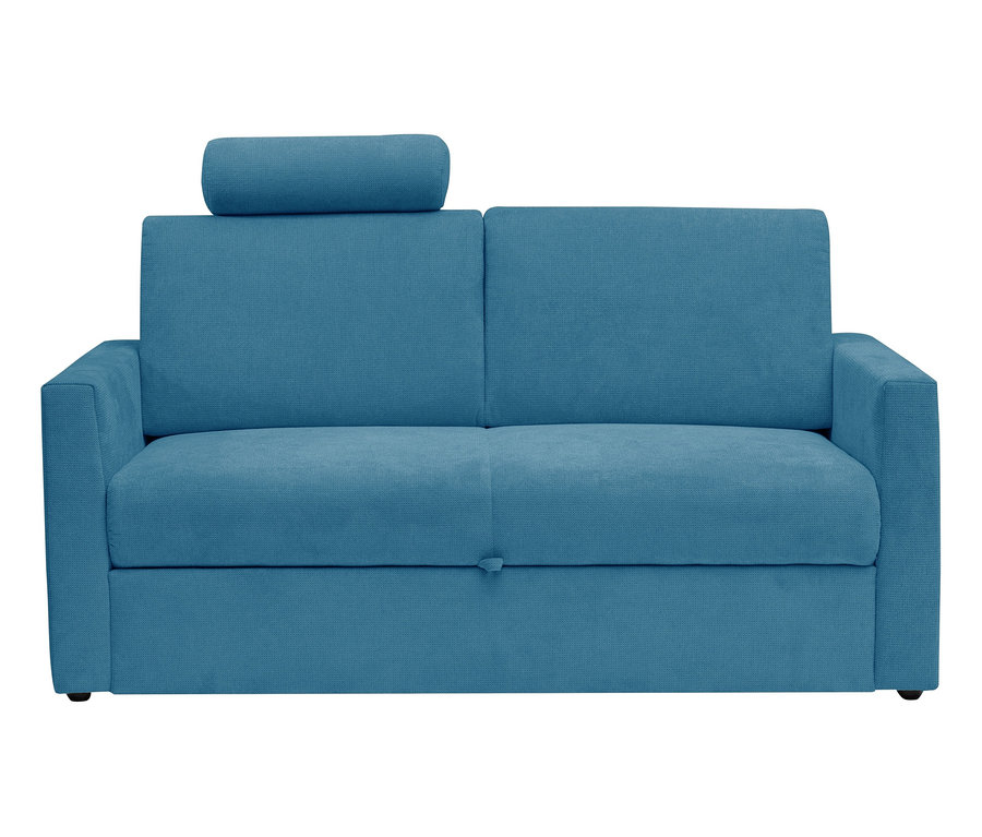Blaues Schlafsofa »Nora«.