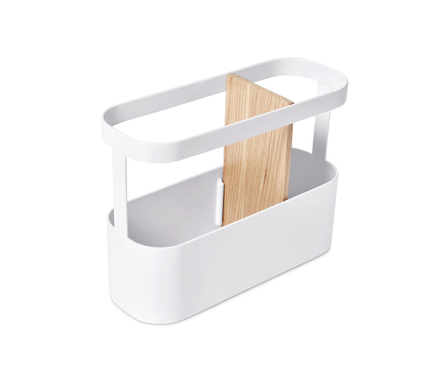 Weißer Utensilienständer