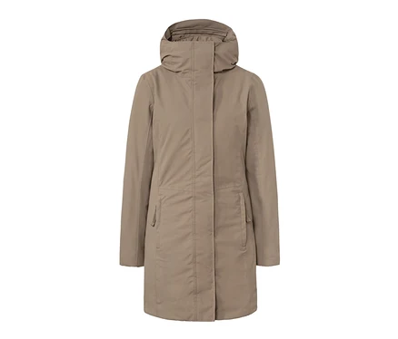 Da. Thermo-Mantel, beige.