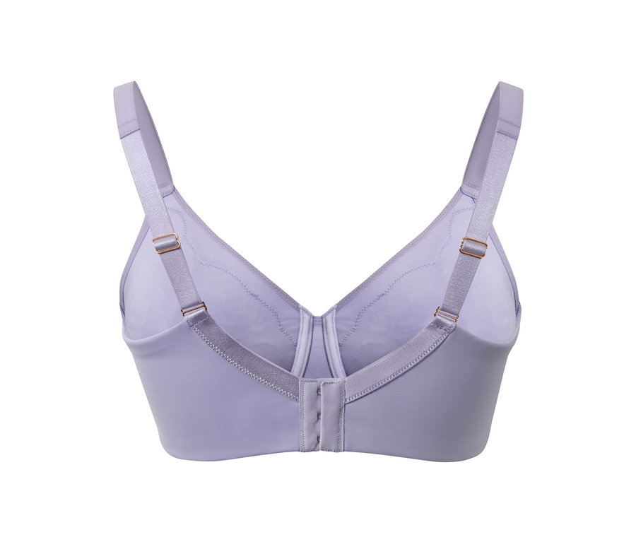 Lila Minimizer-BH mit Rückenverschluss.