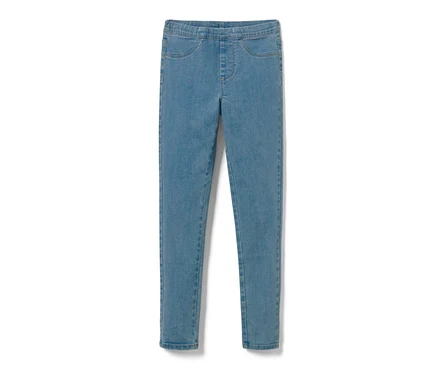 Blaue Kinder-Treggings – Fit »Jule« auf weißem Hintergrund.