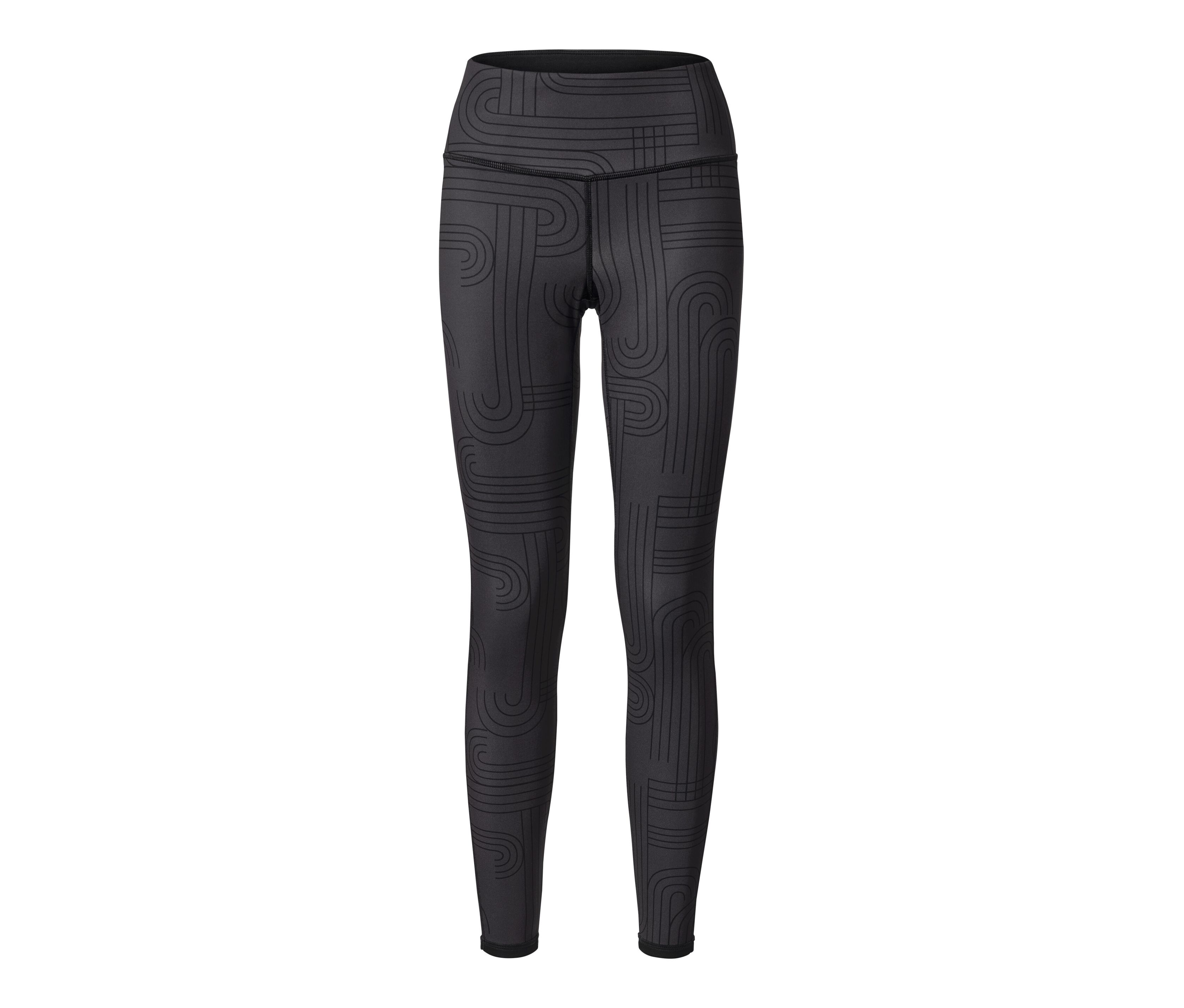 Tchibo - Wende-Sporttight - Damen - Gr. XS - anthrazit/print