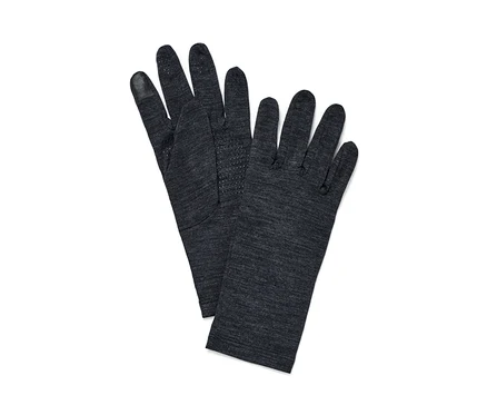 Zwei Handschuhe mit Merinowolle liegen übereinander.