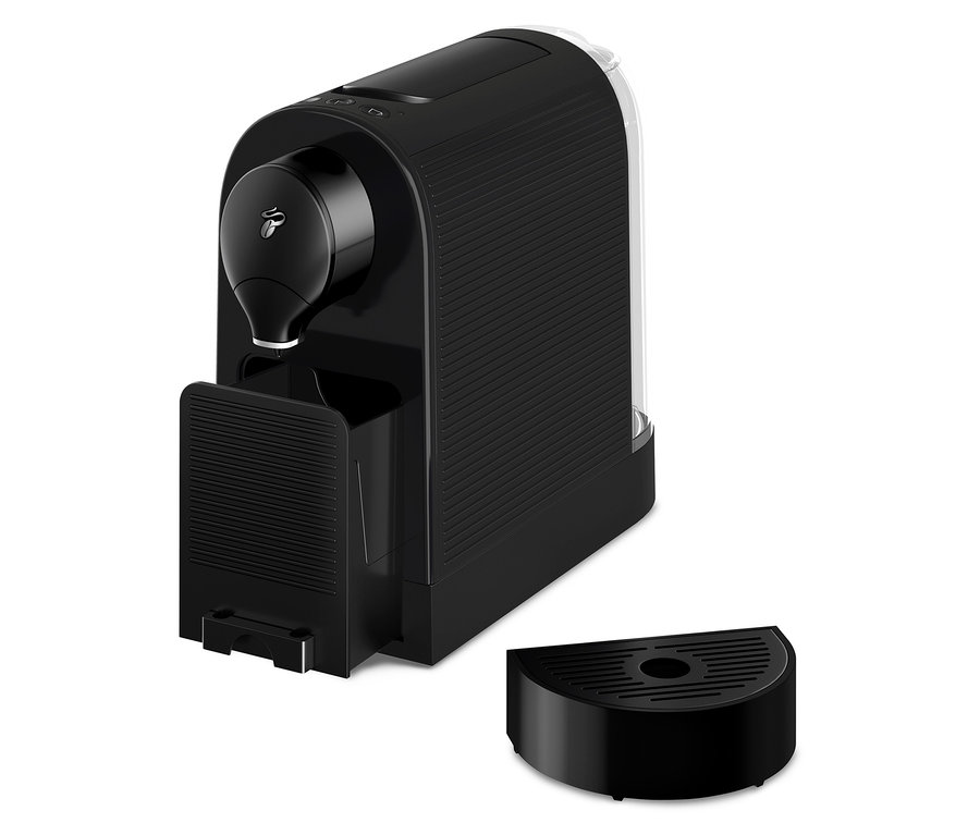 Schwarze Cafissimo pure+ Kaffeemaschine.