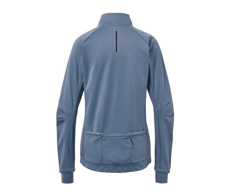 Rückansicht einer Fahrrad-Funktionsjacke.