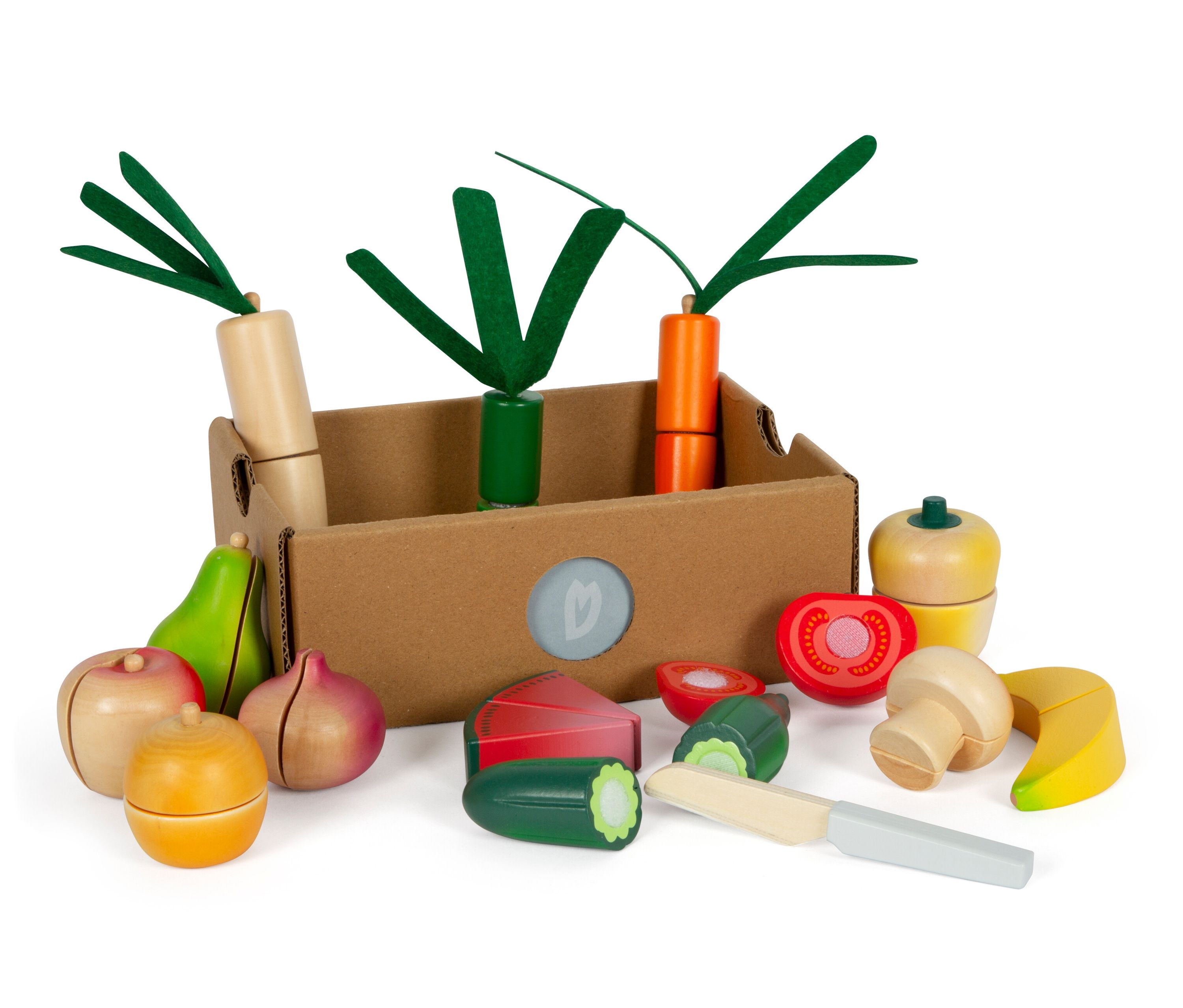 Thumbnail - small foot Schneide-Set Obst und Gemüse »fresh« - mehrfarbig
