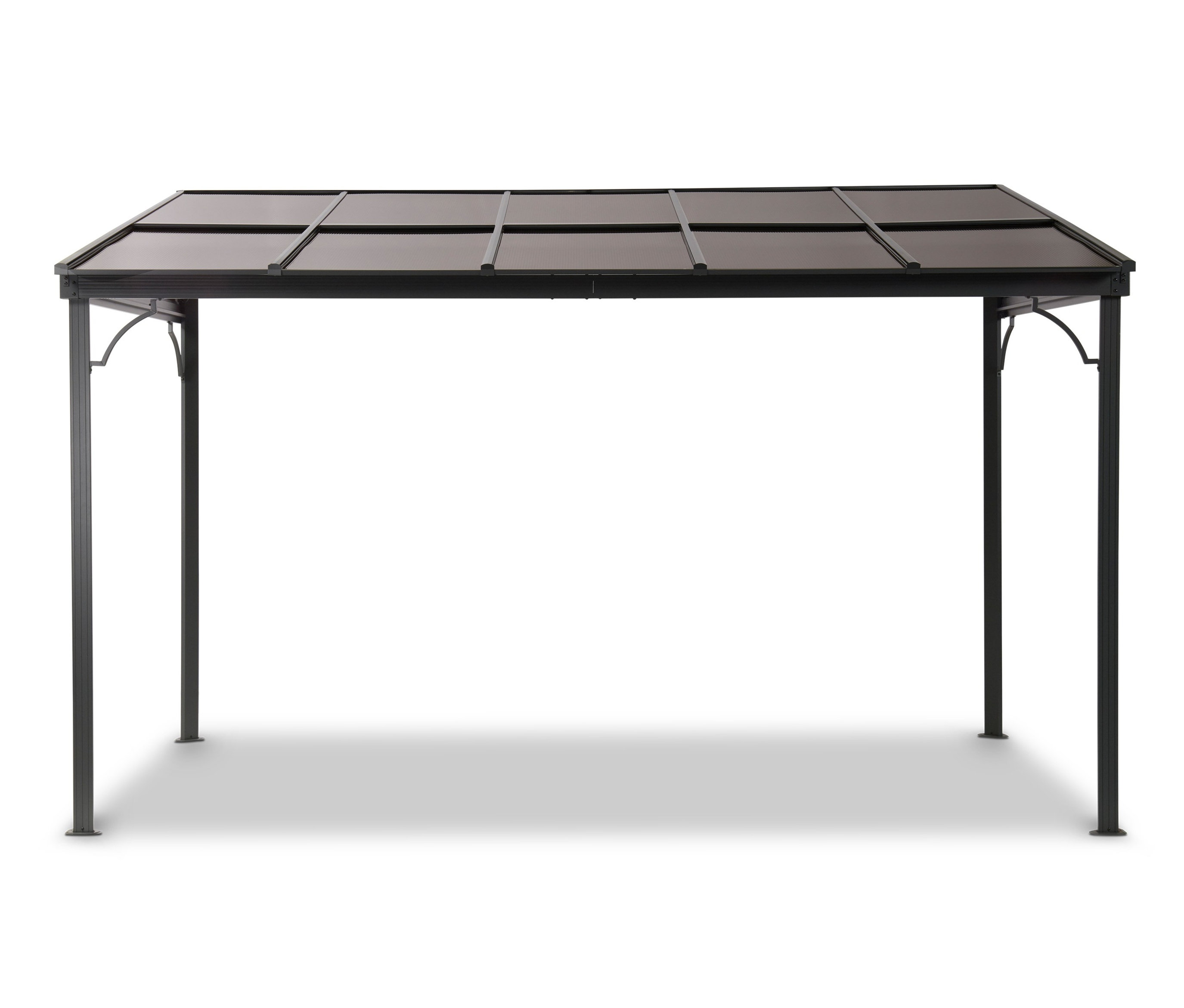 Leco Terrassenüberdachung - 400x300x214cm - anthrazit -