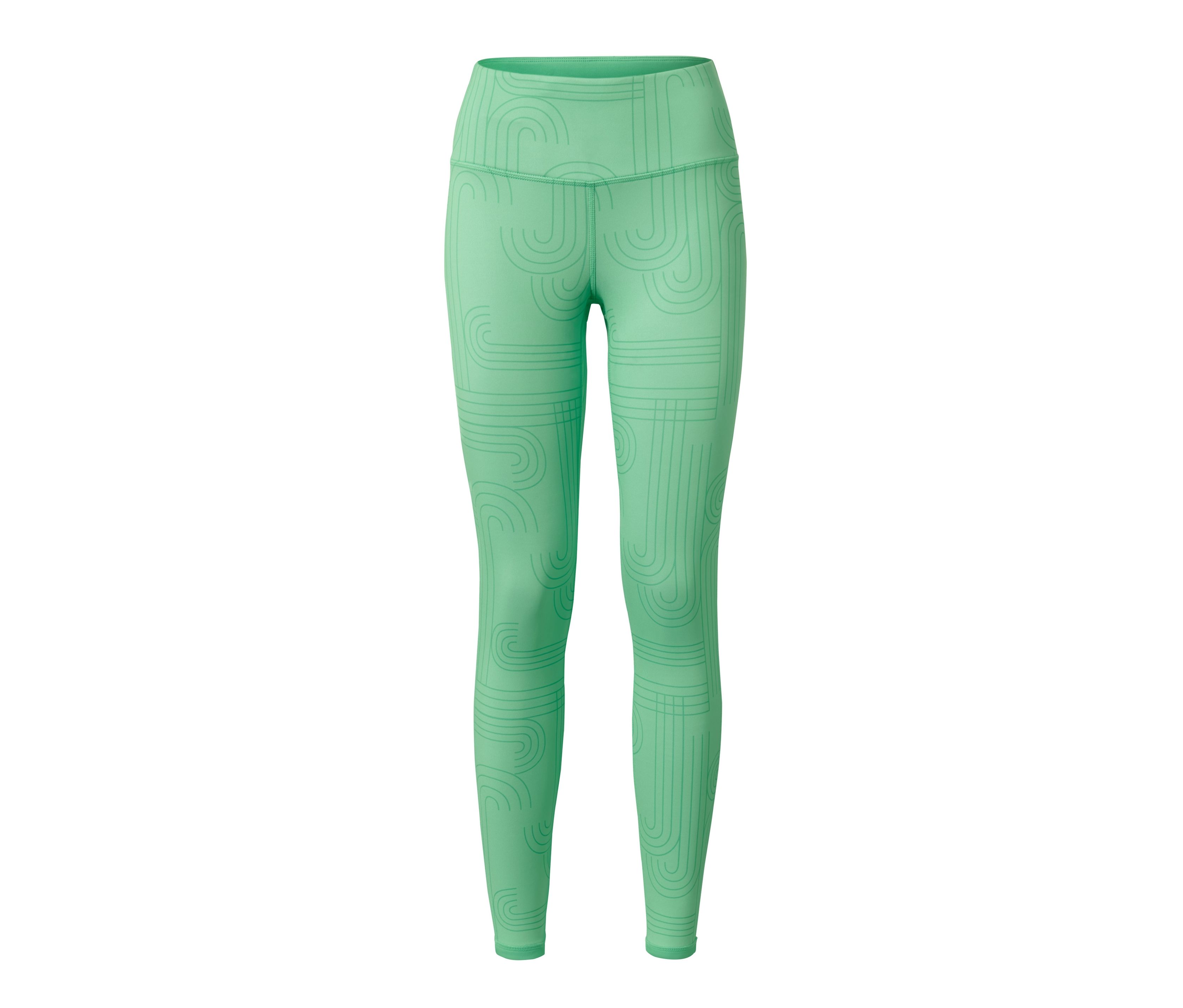 Tchibo - Wende-Sporttight - Damen - Gr. S - hellgrün/print
