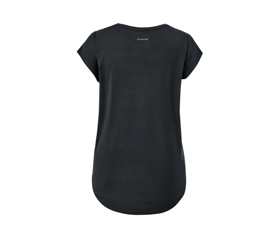 Anthrazitfarbenes Sportshirt.