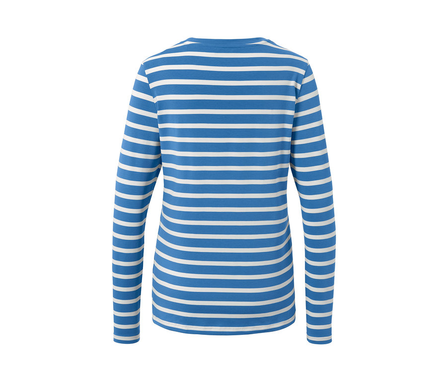 Gestreiftes Langarmshirt.