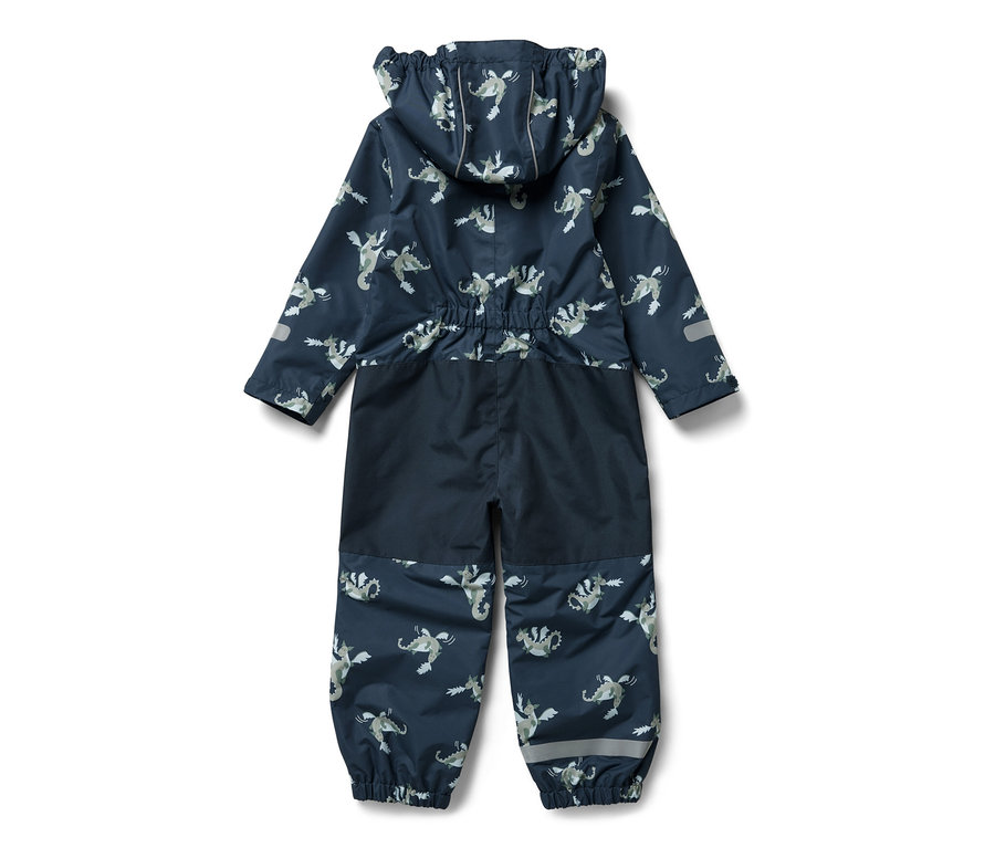 Kinder-Regen-Einteiler, Ritter, mit Kapuze.