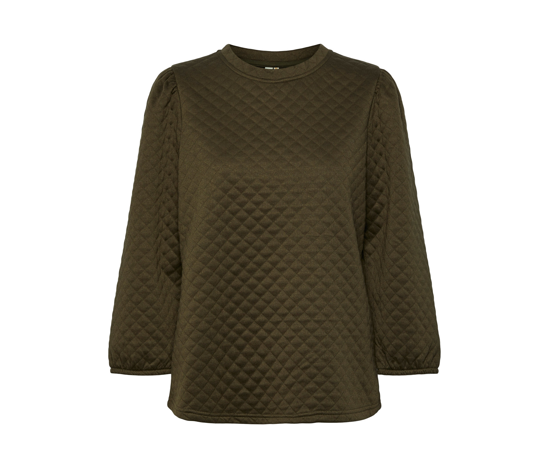 Shirt in Steppoptik - Damen - Gr. XS - grün - grün