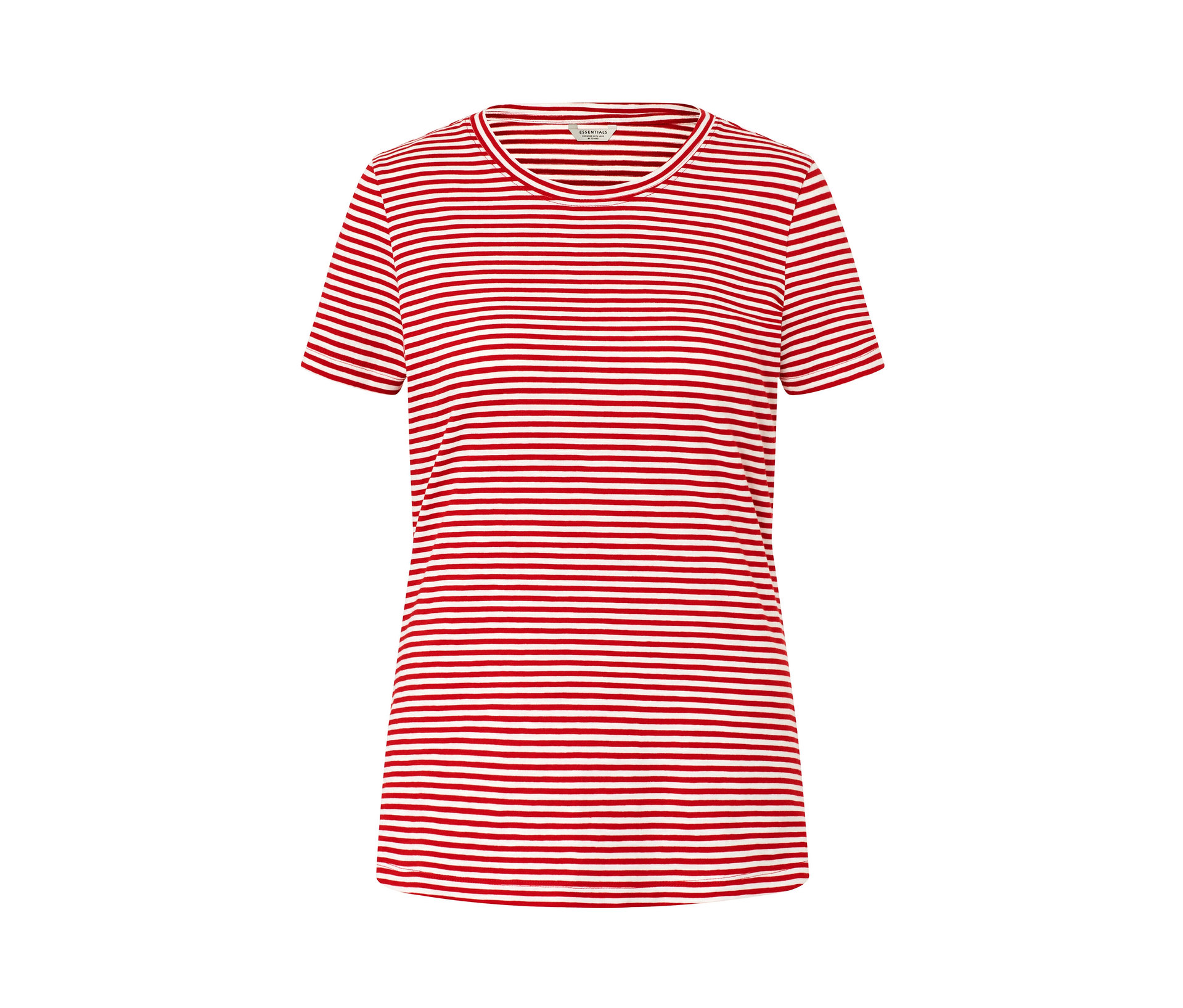 Tchibo - Gestreiftes T-Shirt - Damen - Gr. XL - creme/gestreift
