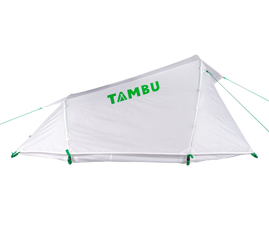 Weißes Tambu 2-Personen-Trekkingzelt »SURAN 2«.