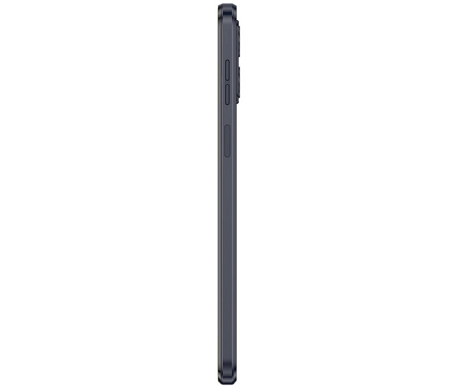 Seitenansicht eines dunkelblauen Motorola moto G54 5G 256GB Mobiltelefons.