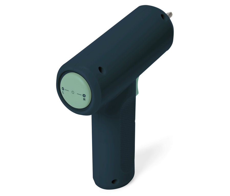 Blauer Mini-Akkuschrauber 3,6 V.