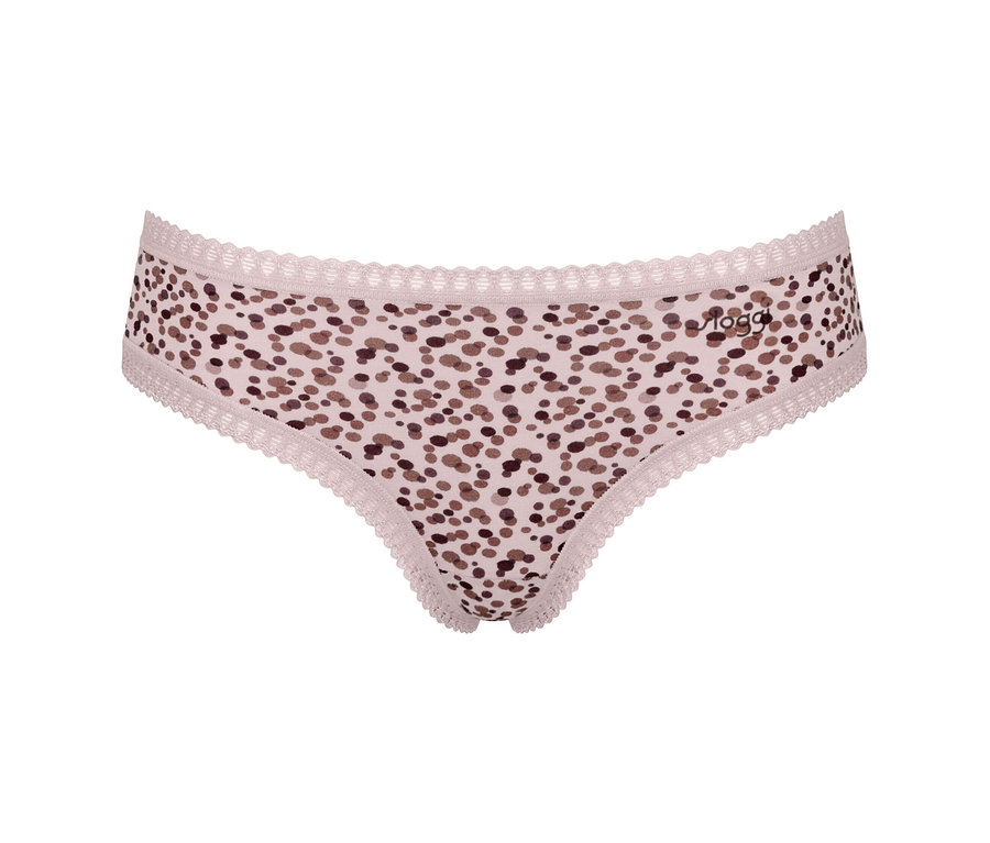 sloggi GO Crush Hipster C3P, multi col. rosé, mit einem Muster.