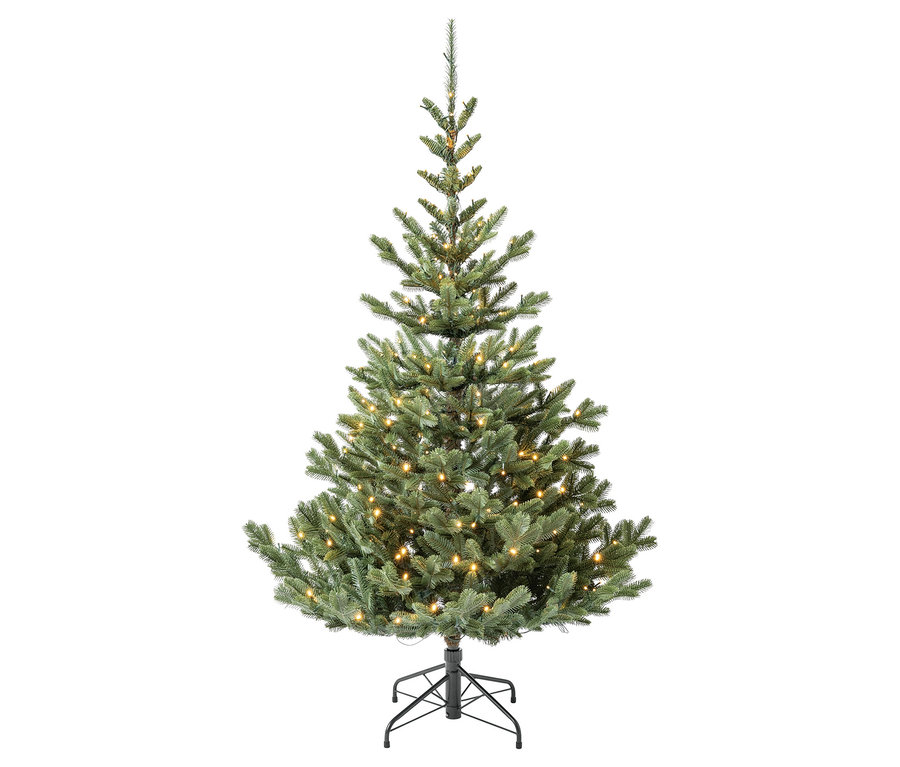 Künstlicher Weihnachtsbaum "Nobilis M+" mit LED-Lichterkette, 180 cm.