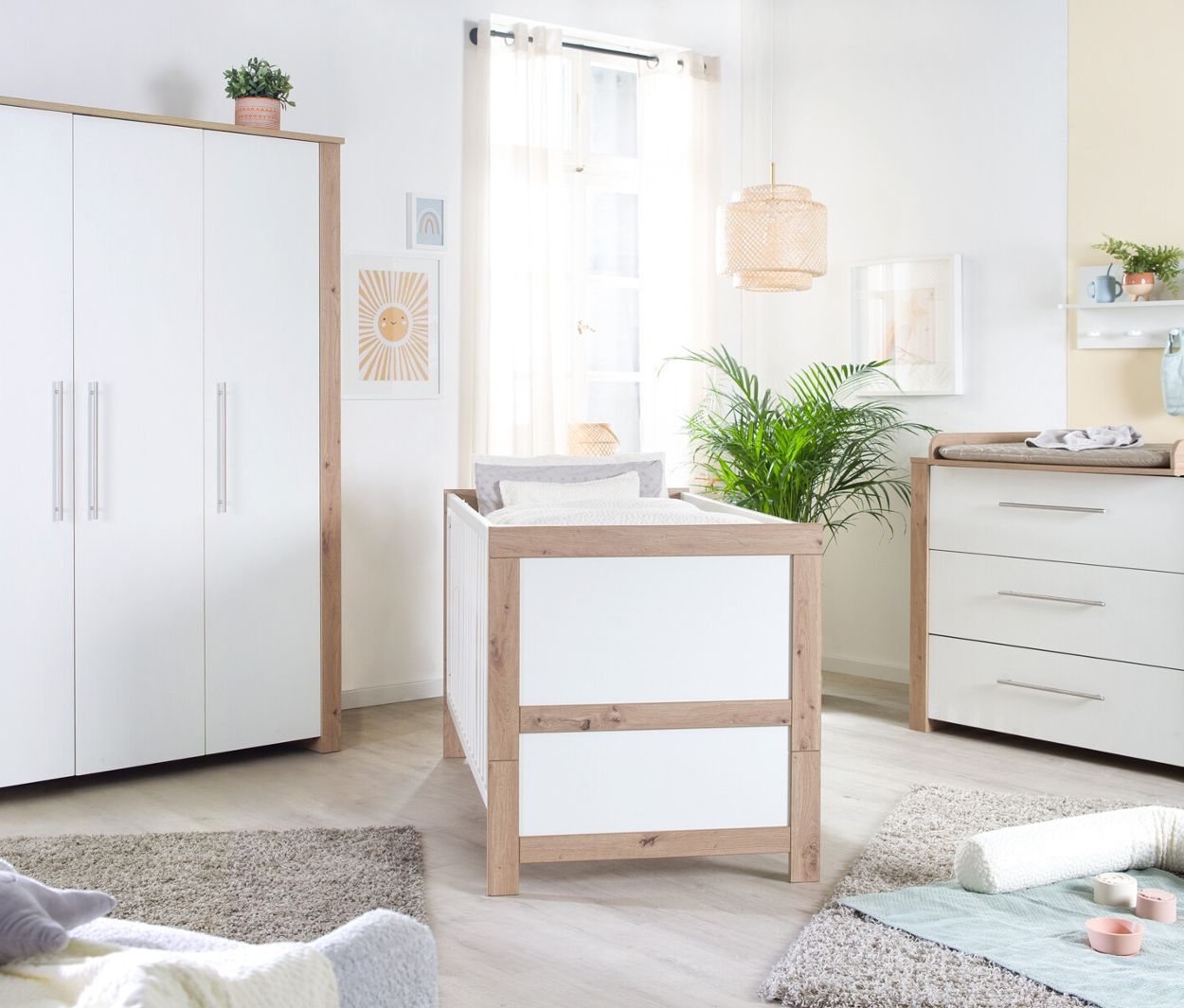 Thumbnail - roba Wickelkommode »Malo« - 112x75,5x98cm - braun - Holz / Metall