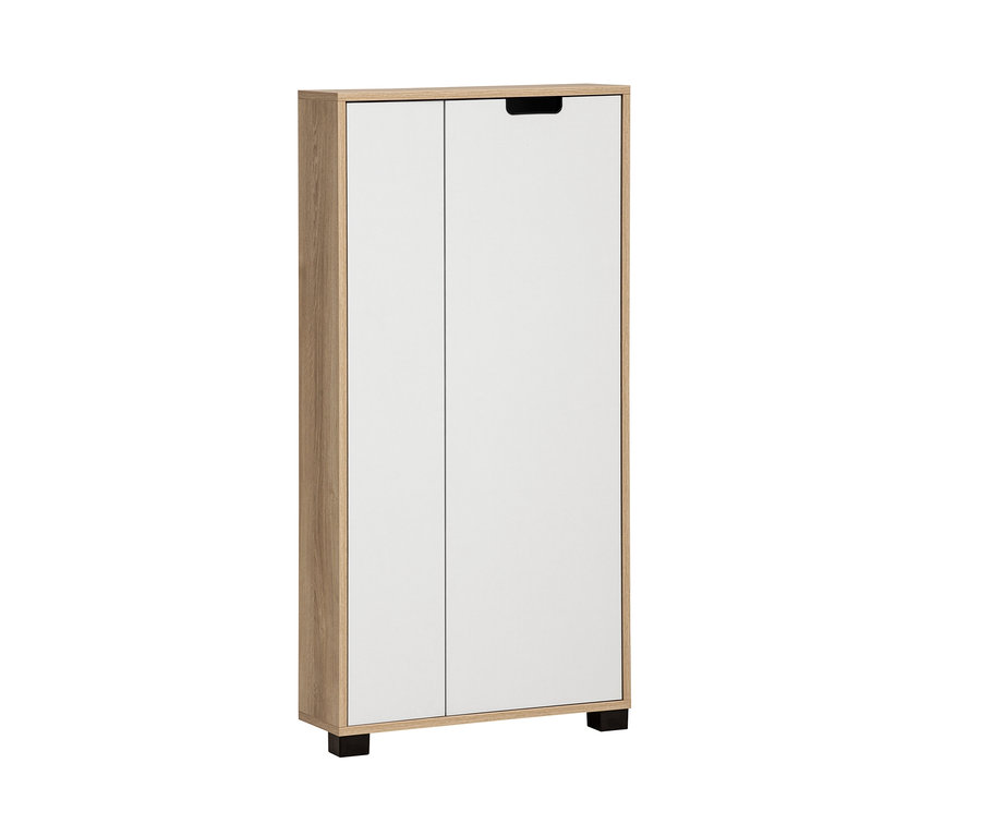 Highboard »Emmik«, weißeiche-matt-weiß.