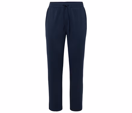 Marineblaue Trainingshose mit Kordelzug.