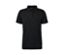 Poloshirt mit Merinowolle, schwarz - Schwarz