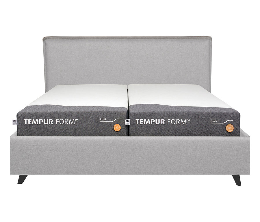 Frontansicht des TEMPUR FORM™ Bett PLAIN, 180 x 200 cm.