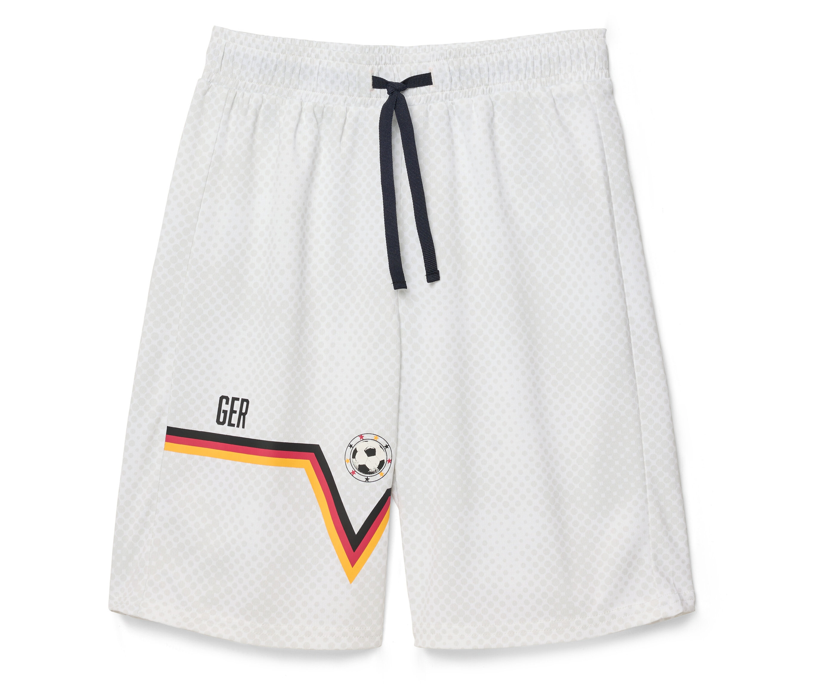 Tchibo - Kinder-Sportshorts im Fußballdesign - Gr. 122/128 - weiß
