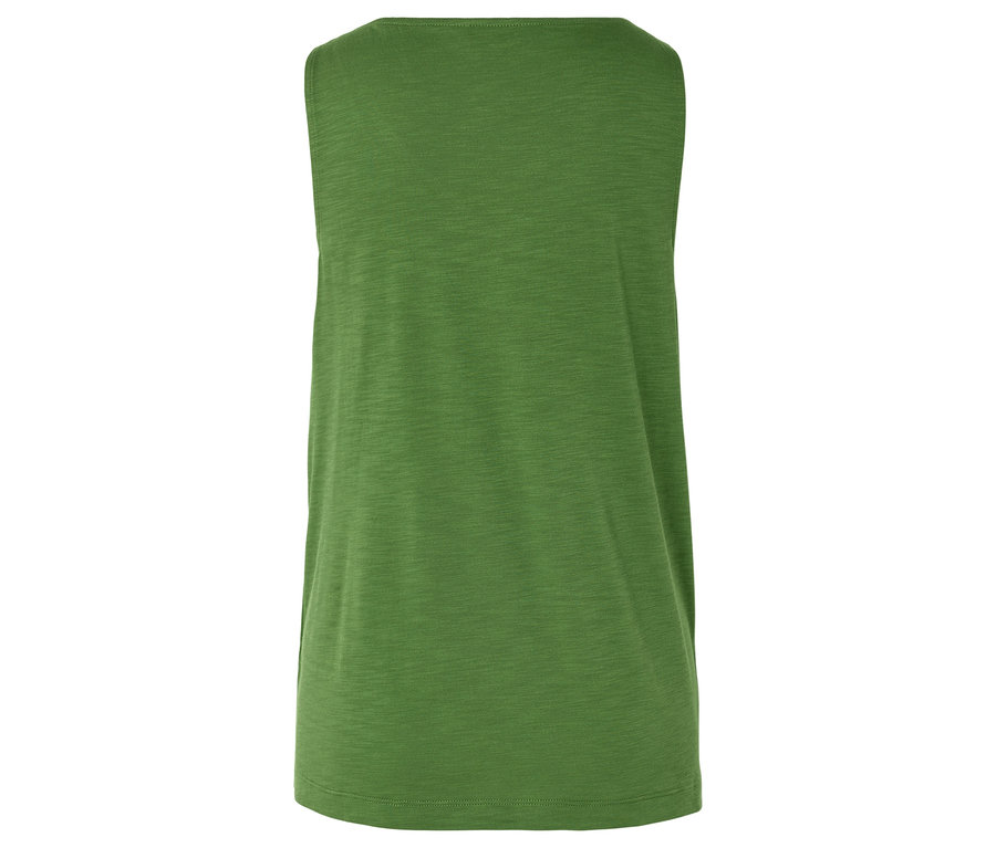 Rückansicht eines grünen Tanktops.