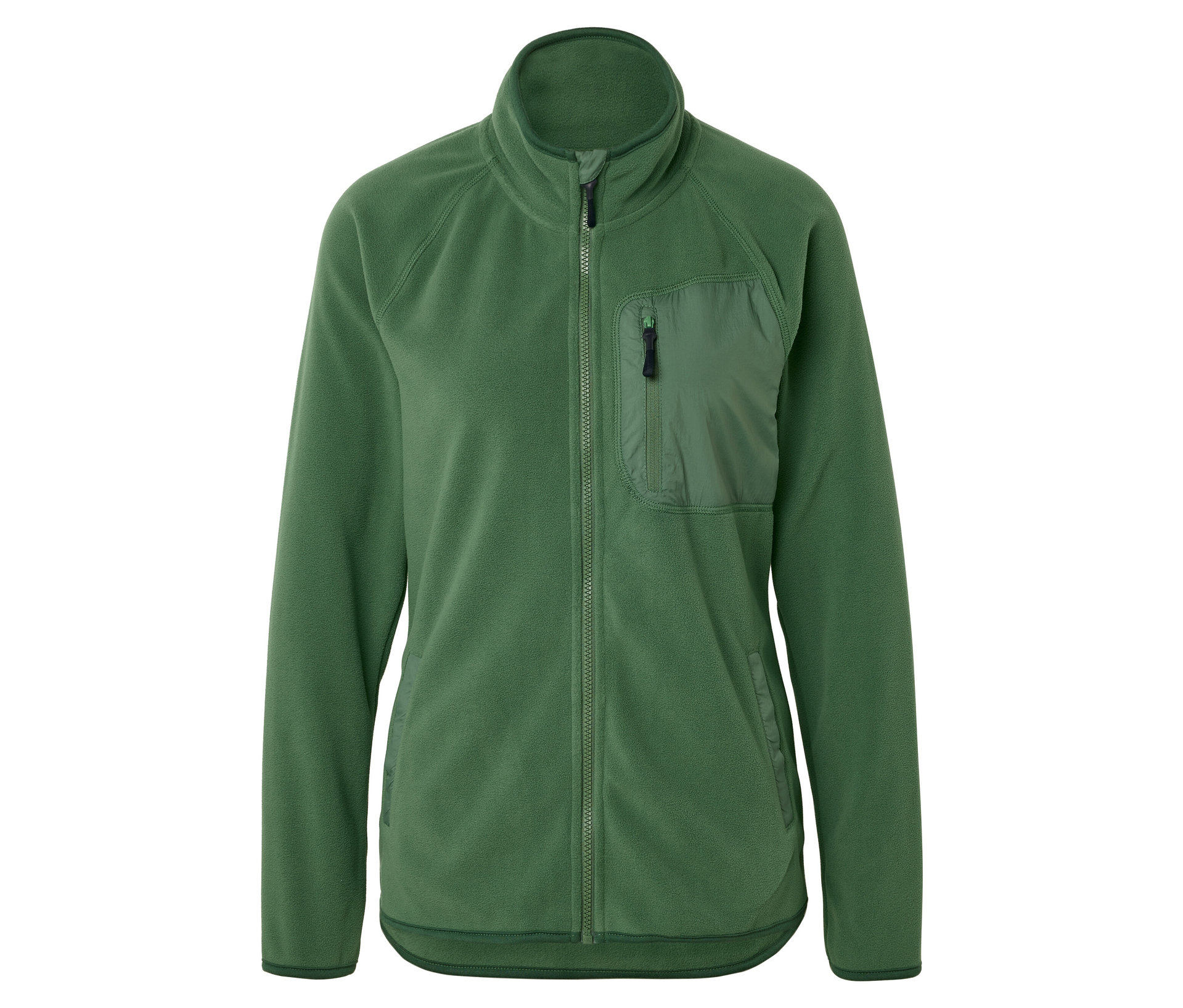 Fleecejacke - Damen - Gr. XL - olivgrün - olivgrün