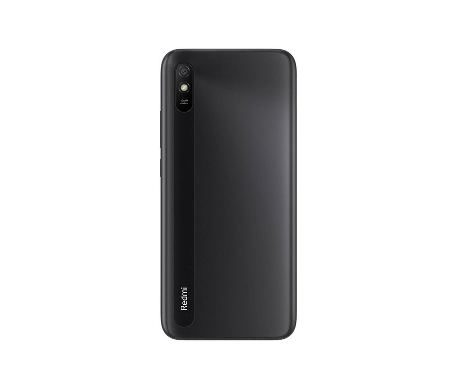 Rückseite eines grauen Xiaomi Redmi 9A Handys.