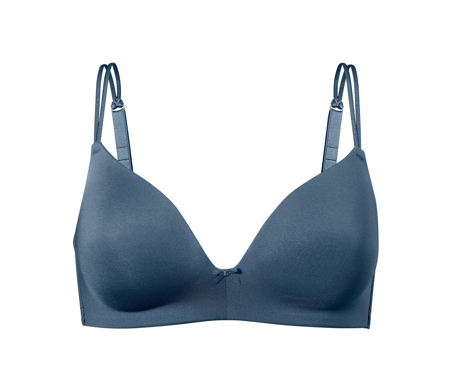 Blauer Softschalen-BH.