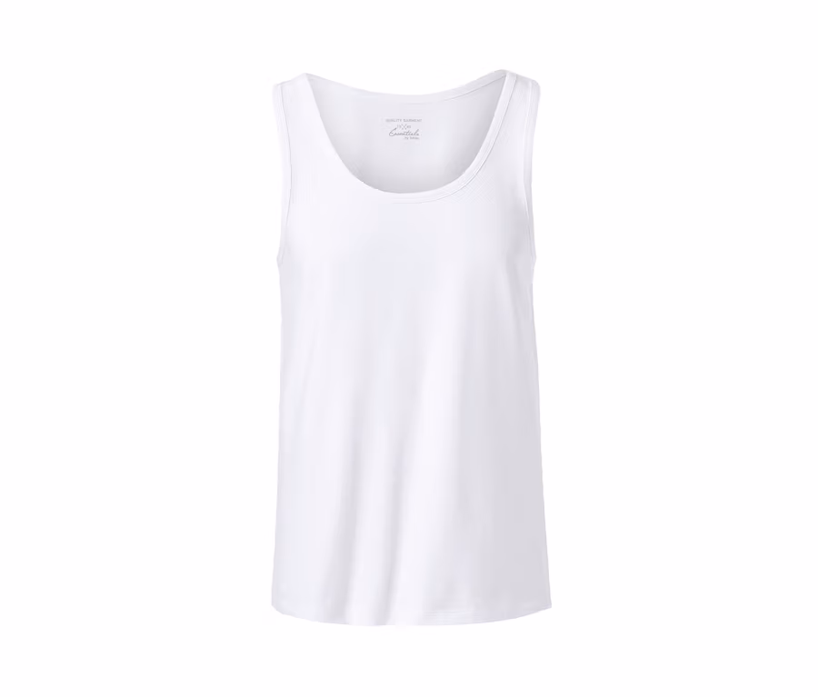 Weisses Jersey-Unterhemd.