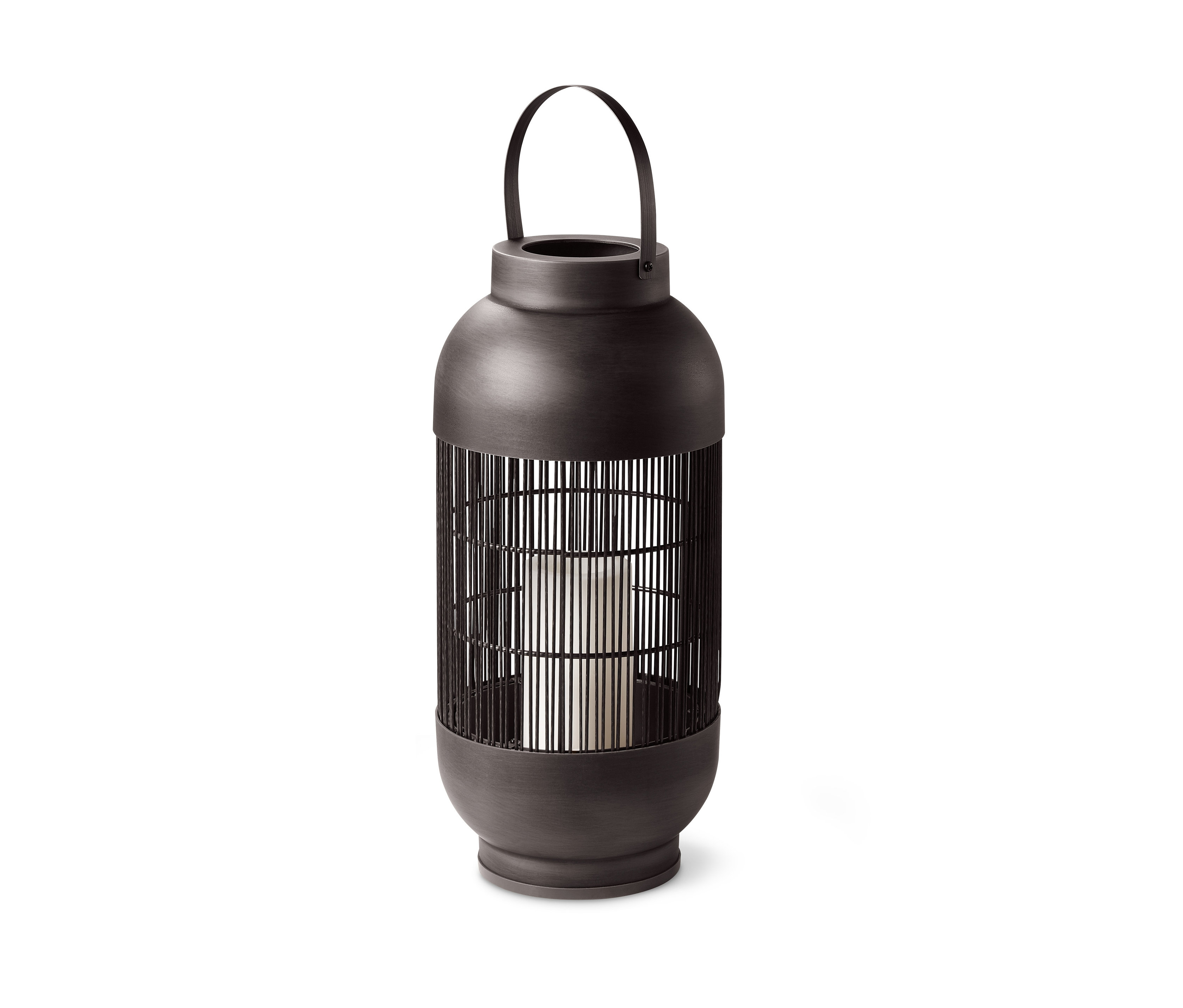 Eine hohe LED-Outdoor-Laterne.