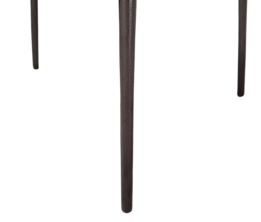 Beine des silberfarbenen Kayoom-Beistelltischs Wood Art 225.