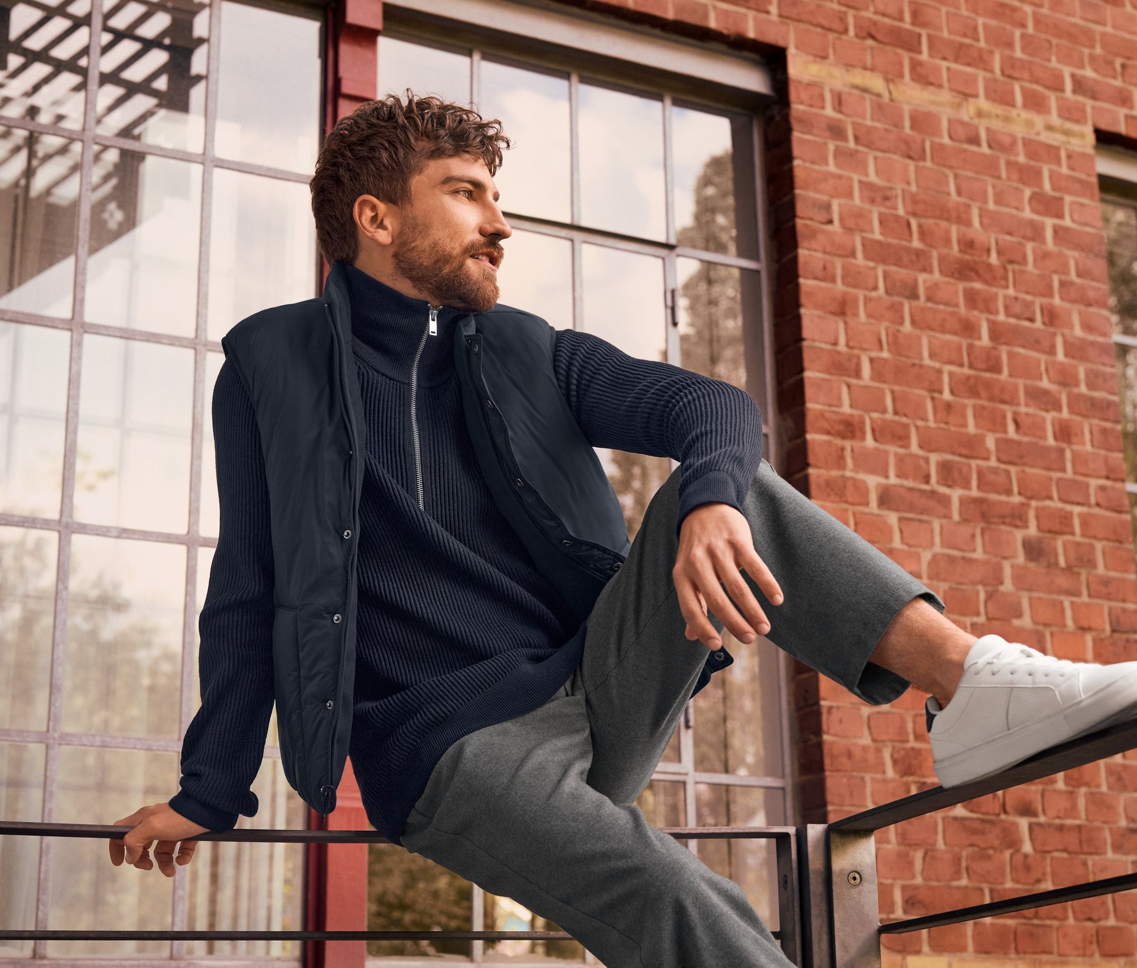 Thumbnail - Tchibo - Comfort-Chino - Herren - Gr. XL - grau