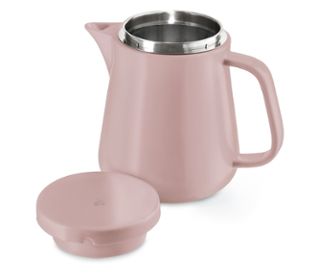 Kanne rosa<br>Permanentfilter silberfarben