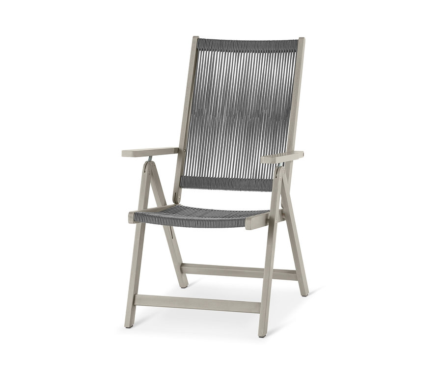 Klappstuhl aus dem Dining-Set »Leira« mit Ausziehtisch.