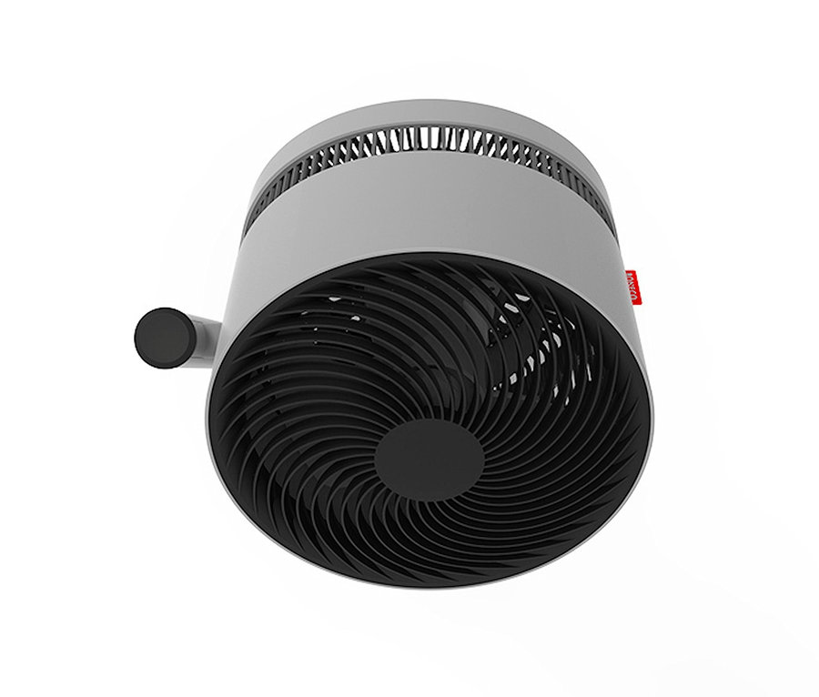 Grauer Boneco Air-Shower-Standventilator »F225« von unten.
