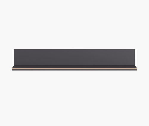 Ein graphitfarbenes Wandboard "CALIFORNIA".