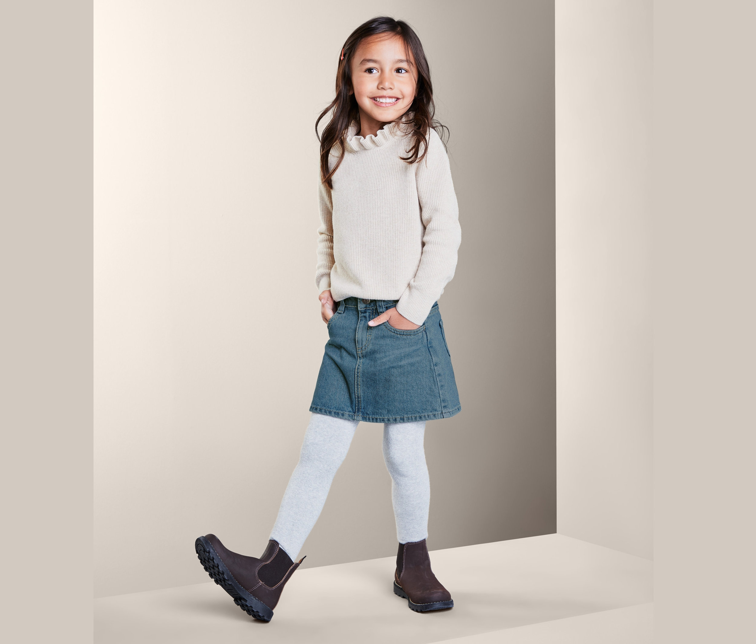 Thumbnail - Tchibo - Jeansrock - Mädchen - Gr. 86/92 - dunkelblau